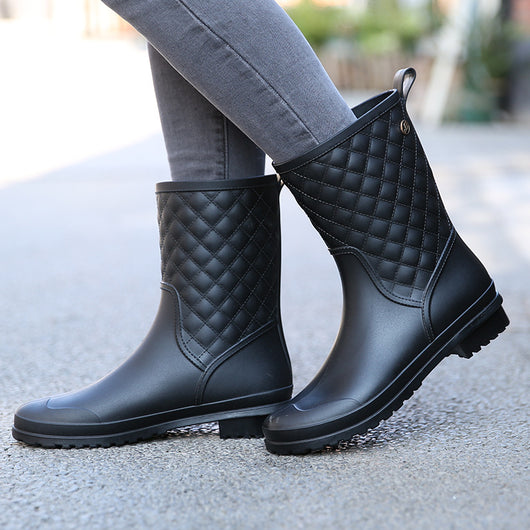 Botas Casuales a Cuadros para Mujer