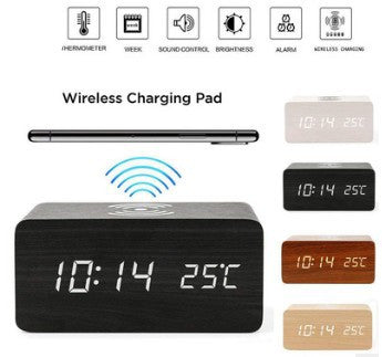 Reloj Despertador con Carga Inalámbrica