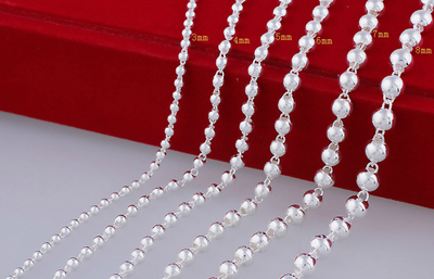 Collar de Cuentas Esféricas de Plata - Image 7