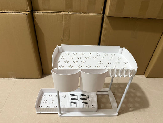 Organizador de Cocina Curvo de Doble Capa - Mueble Multiusos de Almacenamiento - Image 25