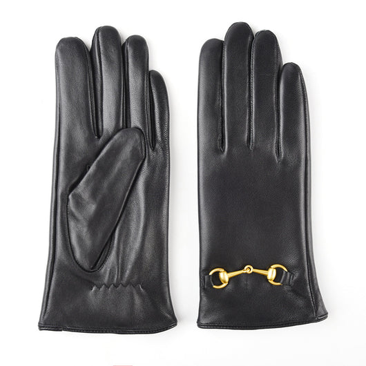 Guantes de Cuero Cálidos para Invierno Mujer - Image 6