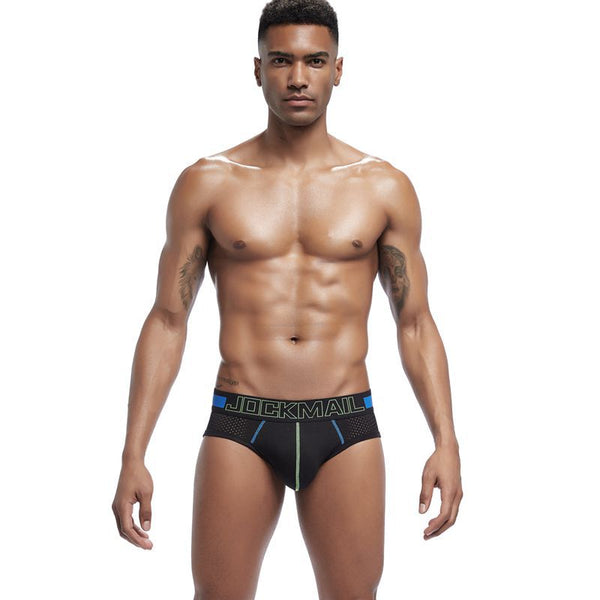 Calzoncillos tipo boxer de malla transpirable para hombre
