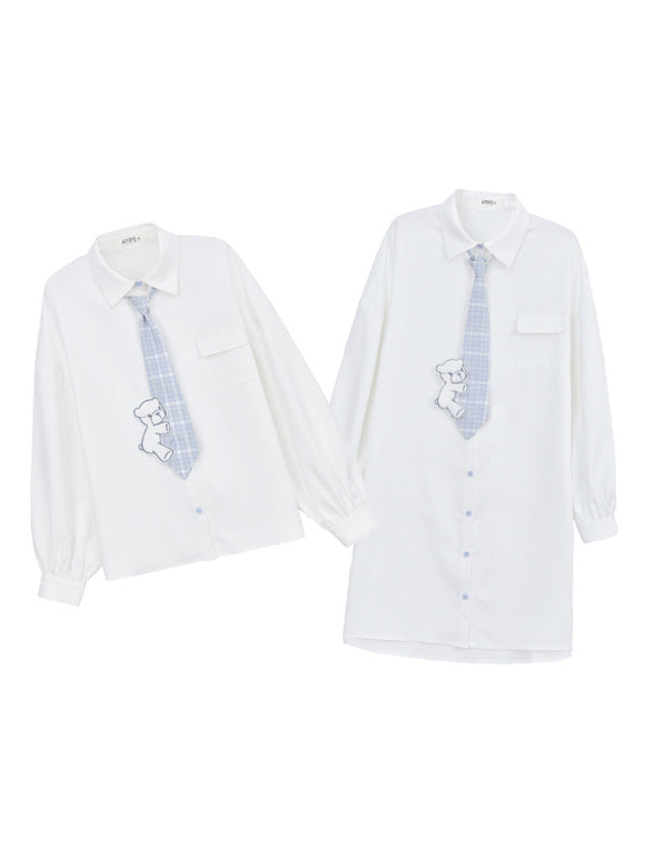 Falda-Blusa de Largo Medio
