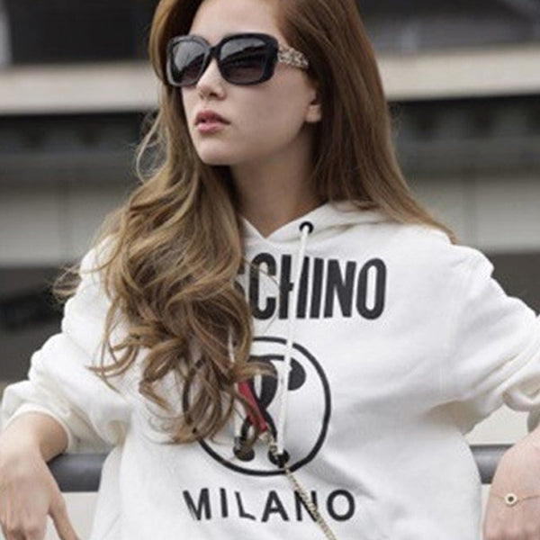Sudadera con Capucha Estampado de Letras