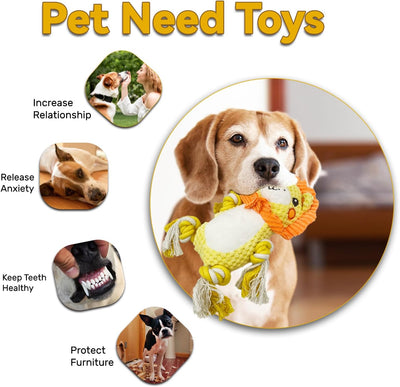 Pack de Juguetes Chirriantes para Perros Medianos y Grandes - Peluches Multicolores con Sonido - Image 11