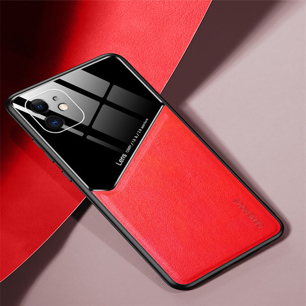 Funda Magnética de Cuero para Celular con Protección de Lente