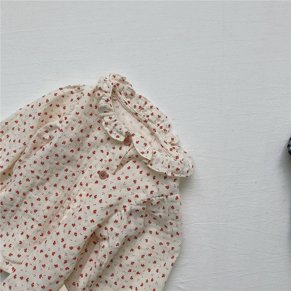 Camisa Infantil Estilo Vaquero con Cuello de Madera Cómoda