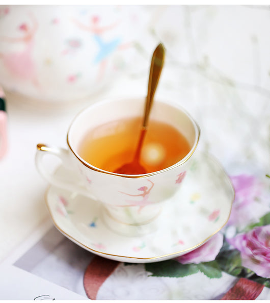 Juego de Té en Porcelana Bone China Británica con Tazas y Platos - Image 2