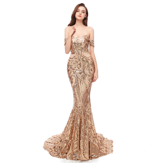 Vestido de Lentejuelas Bordadas - Image 3