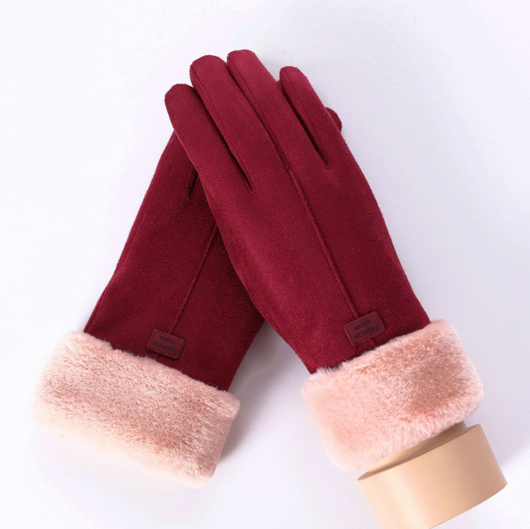Guantes Térmicos de Cachemira para Mujer con Oso Adorable y Pantalla Táctil - Image 18