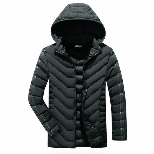 Chaqueta Acolchada con Capucha - Abrigo Casual Cálido para Invierno - Image 8