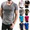 Camiseta Hombre Manga Corta con Cierre y Detalles Rotos