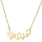 Stainless steel musical note necklace Musical note Dorado