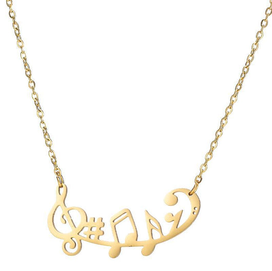 Collar de Nota Musical en Acero Inoxidable - Image 16