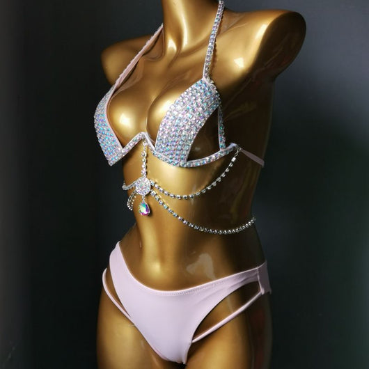Traje de Baño Diamante con Tassel y Soporte Reforzado - Image 15