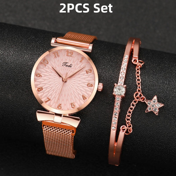 Reloj de Cuarzo para Mujer con Pulsera Elegante