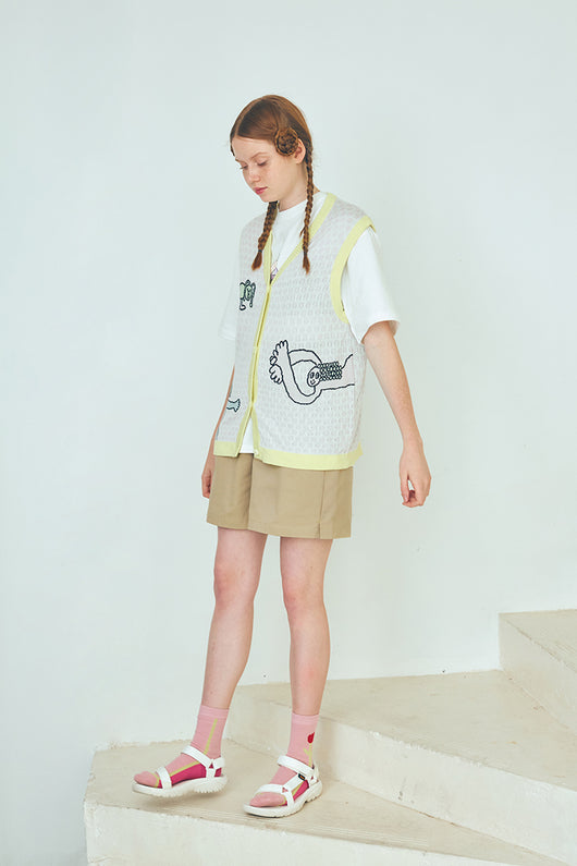 Chaleco Tejido Estilo Colegiala Japonés - Image 5