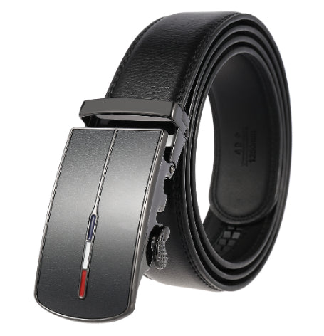 Cinturón de Cuero para Hombre con Hebilla Automática Ajustable - Image 9