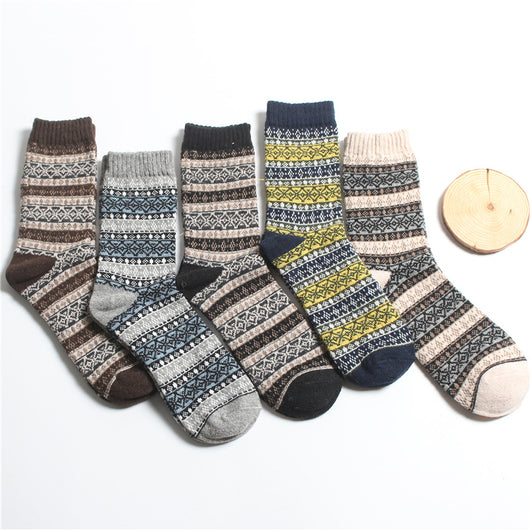 Calcetines de Lana de Conejo para Hombre - Elegancia Profesional