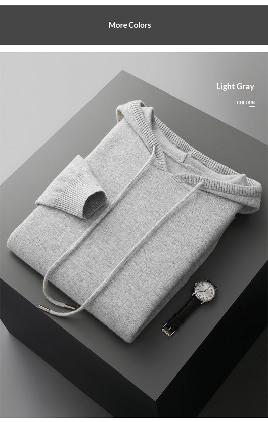 Sudadera Hoodie de Cashmere para Hombre - Diseño Oversize Otoño Invierno - Image 8
