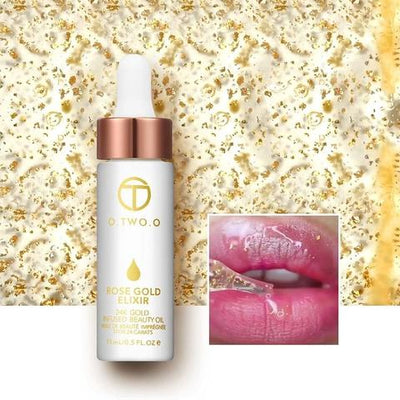 Aceite Facial de Oro Rosa 24k - Elixir Antienvejecimiento con Efecto Primer - Image 7