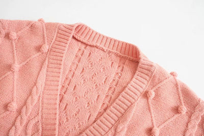 Suéter Tipo Sling con Textura de Ovillo Tridimensional - Image 12