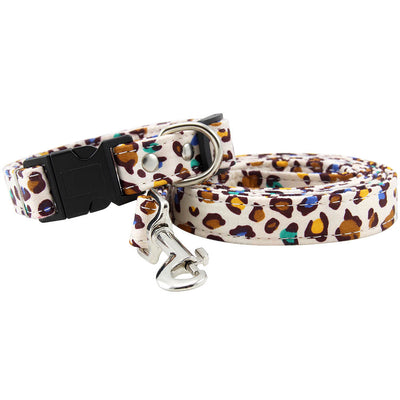 Conjunto de Collar y Correa de Cuerda de Tracción para Perros