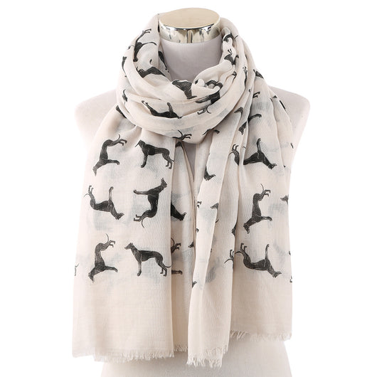 Pañuelo con Estampado de Perro Negro - Image 5