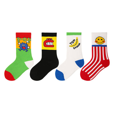 Calcetines Tubo Hip-Hop con Ilustraciones Animales para Niños y Niñas - Image 25