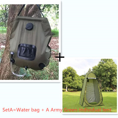 Carpa Camping Portátil 2 en 1 con Ducha y Inodoro - Protección UV para Playa y Viajes - Image 18
