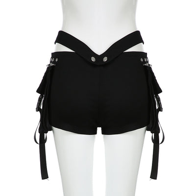 Shorts Casuales para Mujer con Diseño de Costura V y Cintura Ajustable - Estilo Hot Girl - Image 36