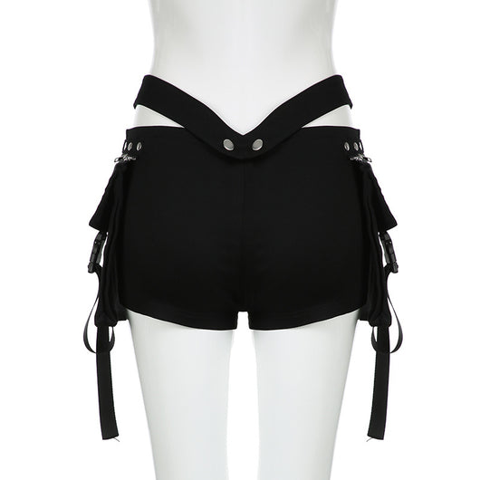 Shorts Casuales para Mujer con Diseño de Costura V y Cintura Ajustable - Estilo Hot Girl - Image 36