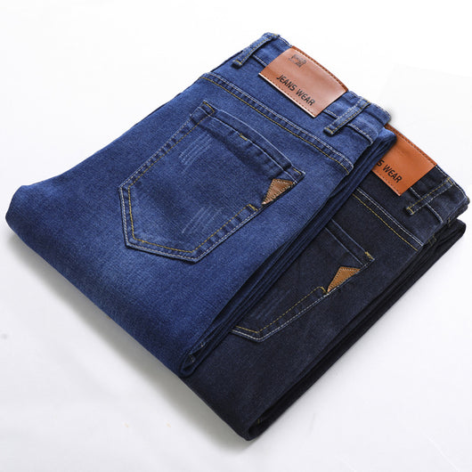 Pantalones Vaqueros Rectos Elásticos para Hombre - Image 2