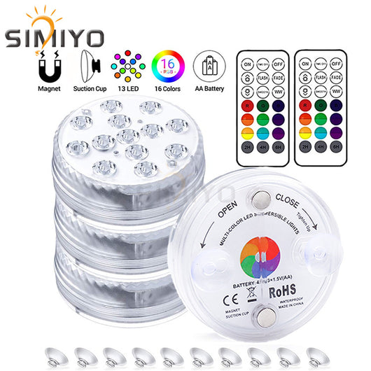 Luz Sumergible LED Impermeable con Control Remoto para Piscina, Fuente y Spa - Image 4