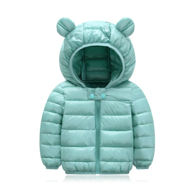 Chaqueta Acolchada Infantil con Plumón Ligero y Orejas - Image 10