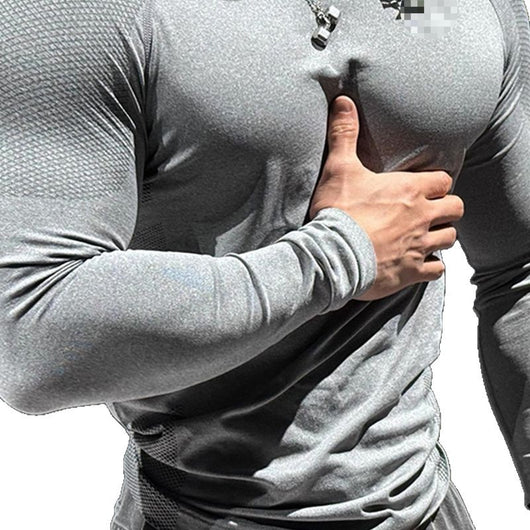 Camiseta Deportiva de Compresión para Ciclismo y Running con Cremallera - Base Layer Térmica Hombre - Image 5