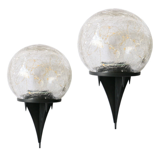 Lámpara Solar de Esfera de Cristal