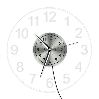 Reloj de Pared Acrílico Transparente con Luces LED Coloridas - Image 5