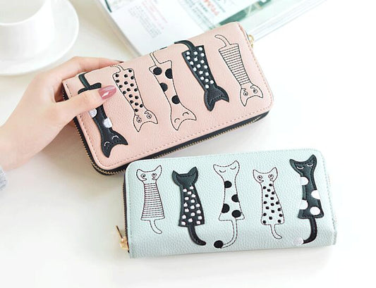 Billetera Gato Animado para Mujer