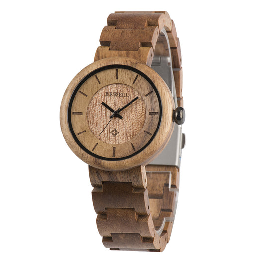 Reloj de Bambú para Mujer con Movimiento Cuarzo - Image 4