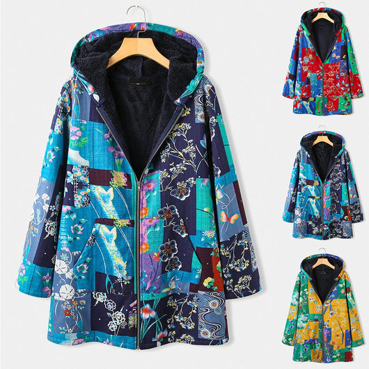 Chaqueta Acolchada de Algodón con Mangas Largas