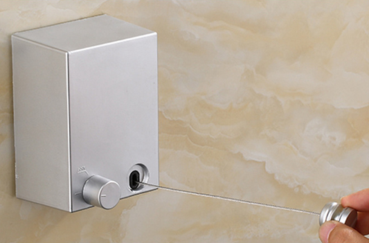 Tendedero Retráctil de Acero Inoxidable 4.2m - Secador de Ropa Interior y Exterior
