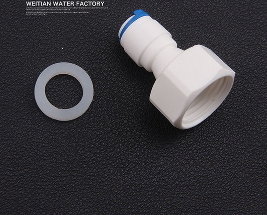 Adaptador de Conexión Rápida para Tuberías de Agua - Rosca Interna 4 Puntos a 2 Puntos