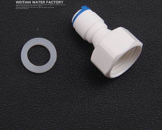 Adaptador de Conexión Rápida para Tuberías de Agua - Rosca Interna 4 Puntos a 2 Puntos
