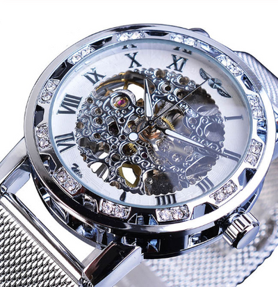 Reloj Mecánico Automático WINNER con Diamante Hueco para Hombre - Image 7