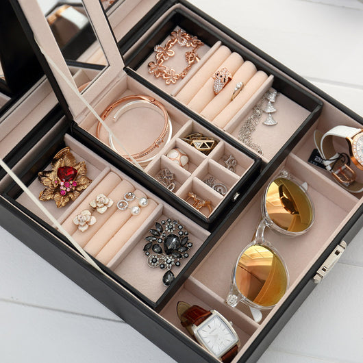 Caja Organizadora Multifunción de Madera Personalizable para Joyas y Cosméticos - Image 2