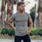 Playera Slim Fit Escote V Transpirable y Cómoda