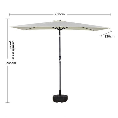 Sombrilla Rectangular Impermeable para Terraza y Patio - Protección Solar 4 Esquinas - Image 18