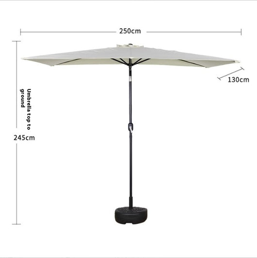 Sombrilla Rectangular Impermeable para Terraza y Patio - Protección Solar 4 Esquinas - Image 18