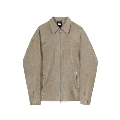 Chaqueta Cargo Suede Oversize con Solapa Corta - Estilo Casual Moderno - Image 9